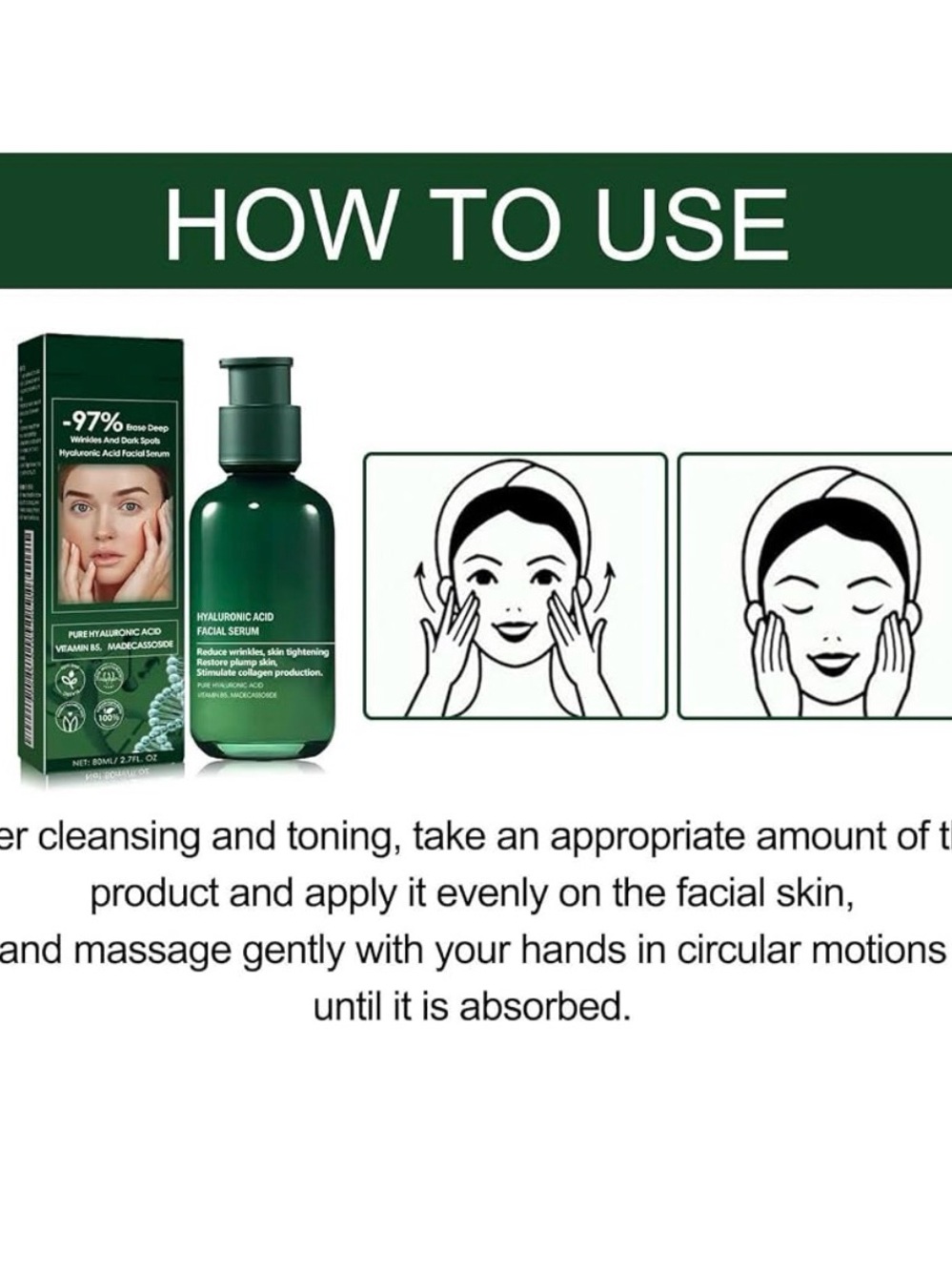 Hyaluronic Acid Facial Serum - Green - Unbranded - Picture 4 of 6